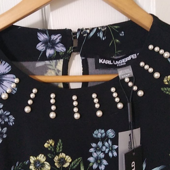 Karl Lagerfeld elegant top with pearls - Picture 3 of 10